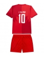 Otroške Nogometnih dresov Kanada Jonathan David #10 Domači SP 2026 Kratki rokavi (+ hlače)